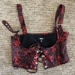 Dollskill red corset top 🌹
